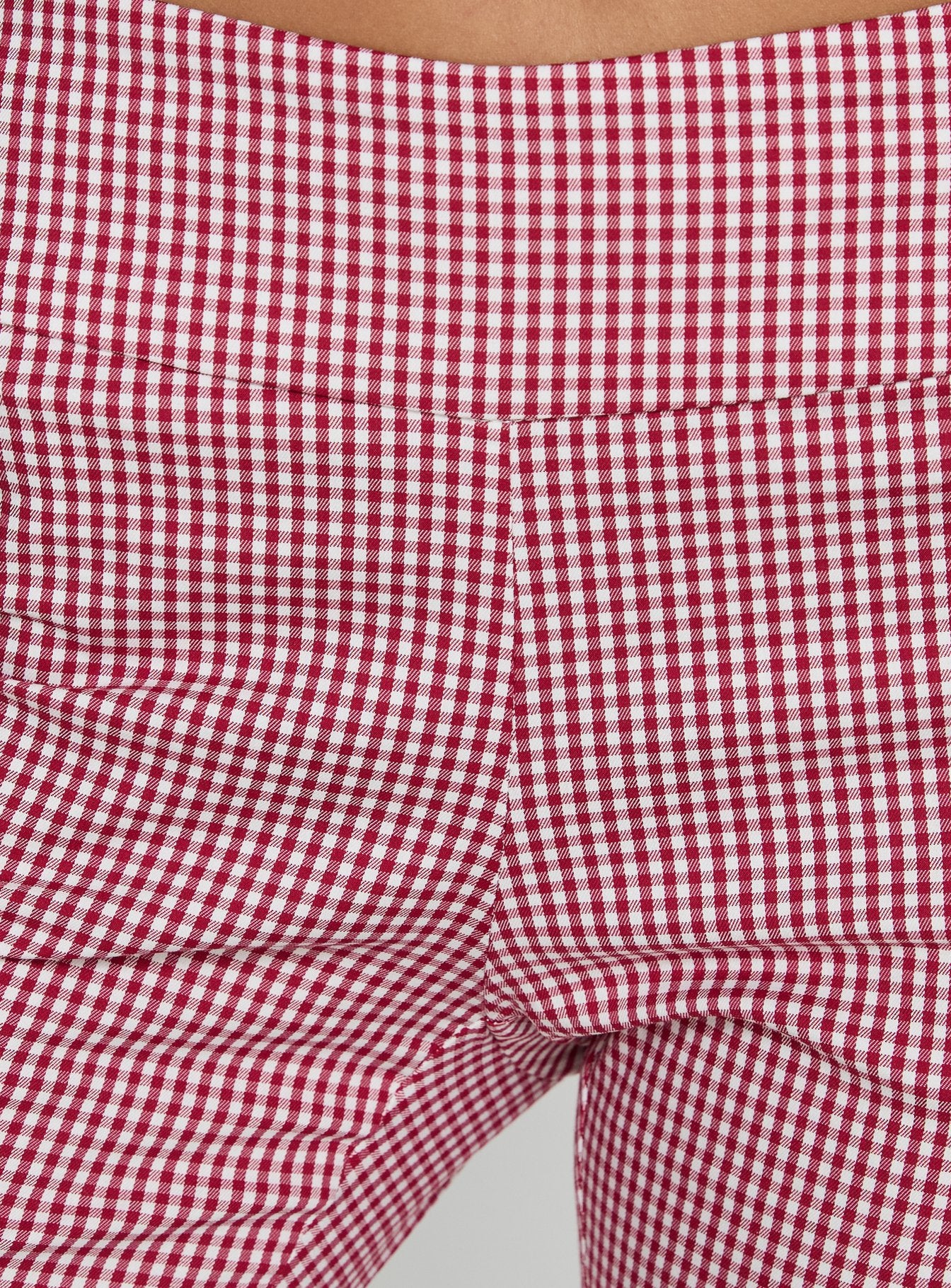 Rossie Capri Pants Red Gingham 7