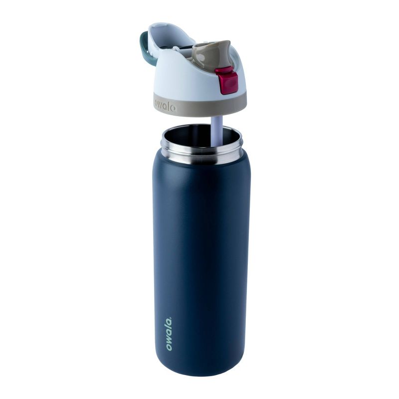 Owala 32oz FreeSip Stainless Steel Water Bottle - Navy Nights 3