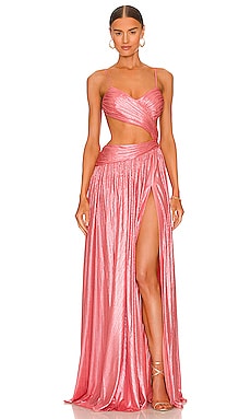 retrofete Aglaia Dress in Calypso Coral 1
