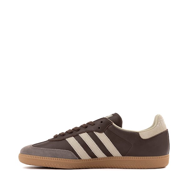 Mens adidas Samba OG Athletic Shoe - Brown / Putty Gray / Gold Metallic / Gum 3