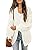 MEROKEETY Women's Chunky Cardigan Sweaters 2025 Lantern Long Sleeve Oversized Knit Outerwear with Pockets 2