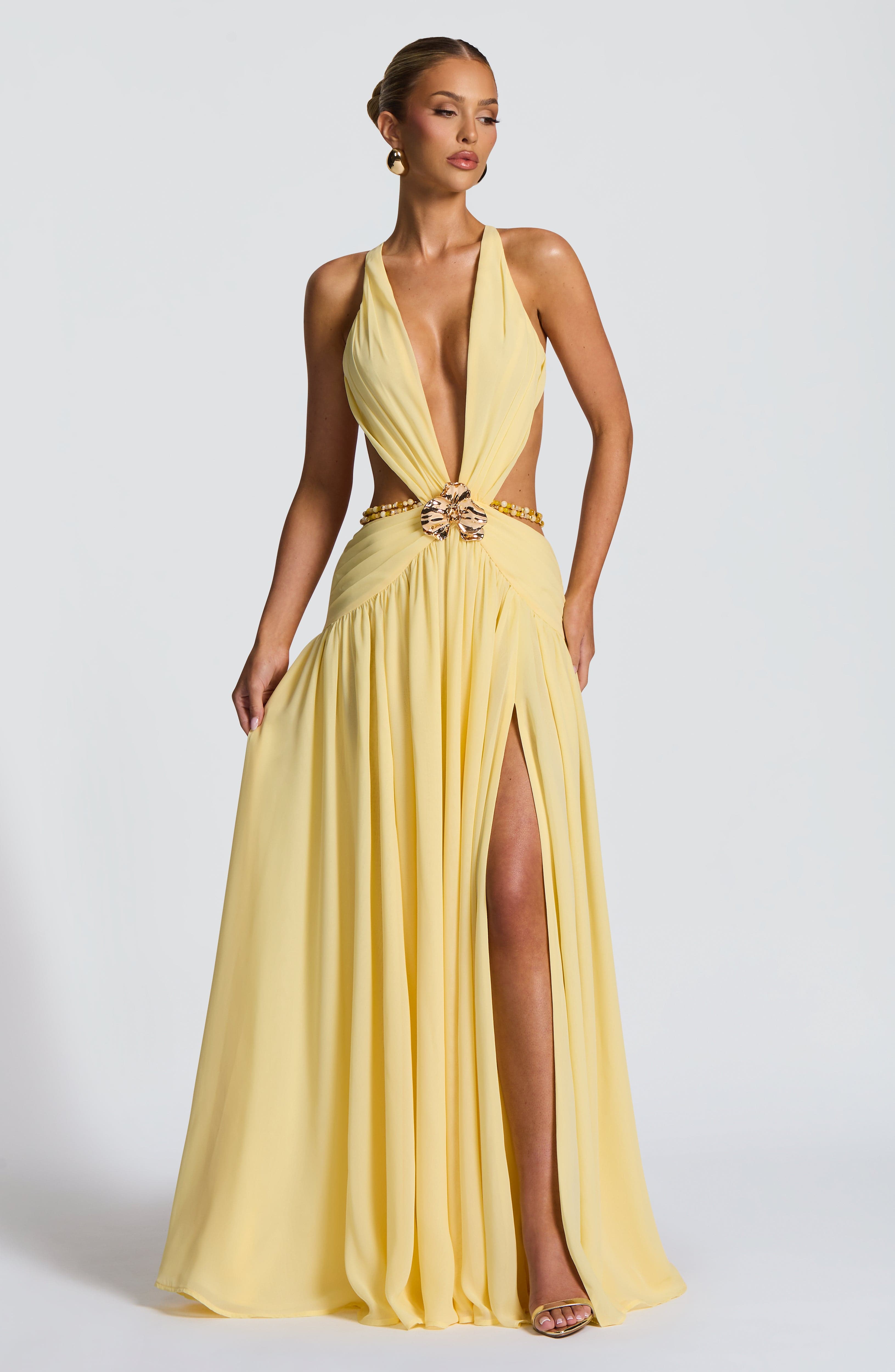 Indianna Maxi Dress - Lemon 1