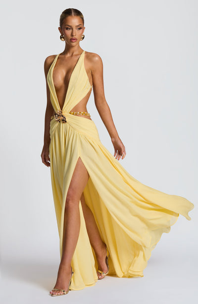 Indianna Maxi Dress - Lemon 3