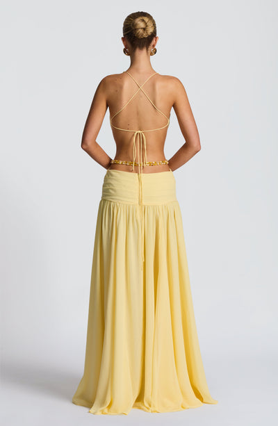 Indianna Maxi Dress - Lemon 4