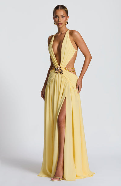 Indianna Maxi Dress - Lemon 9